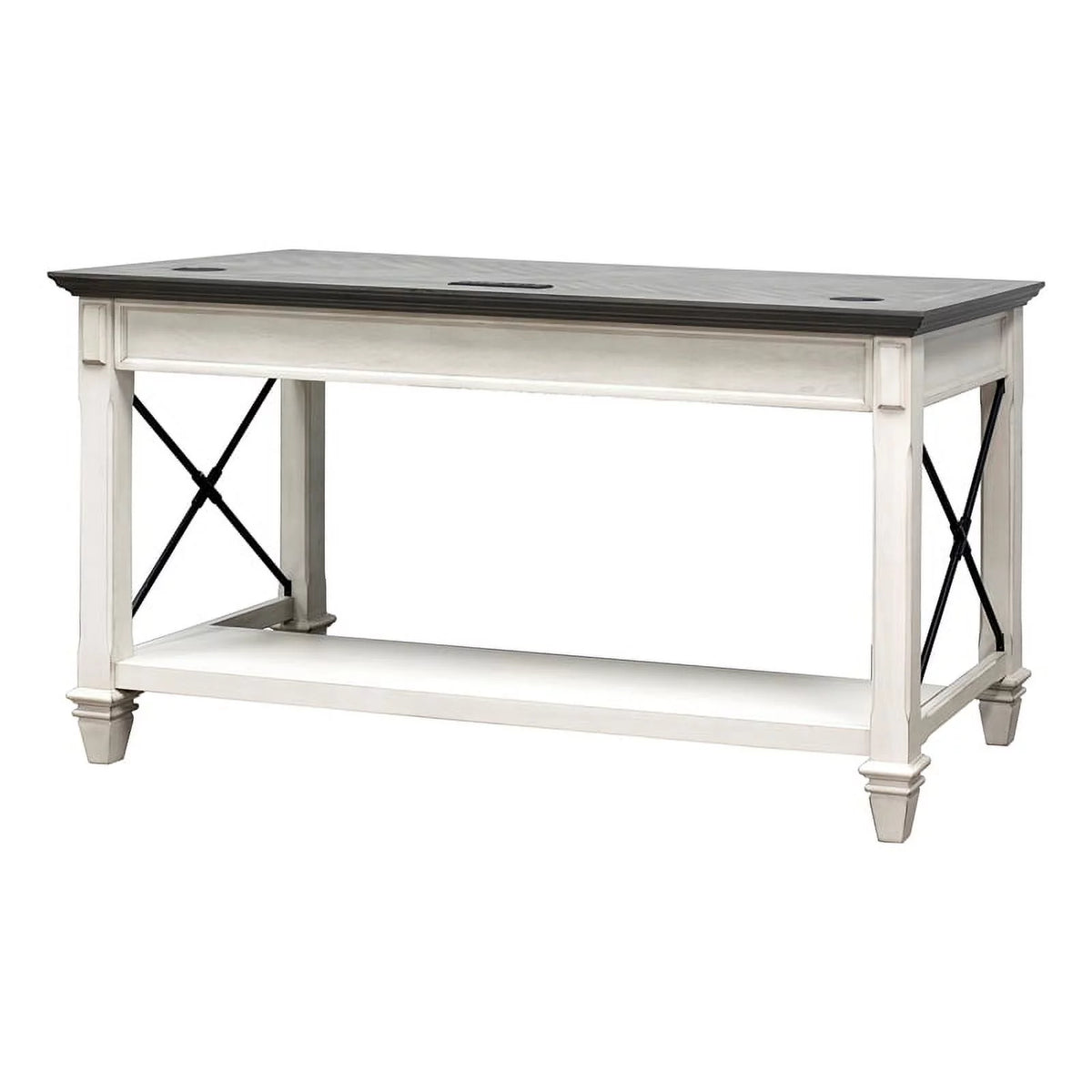 White Wood Height Adjustable Sit/Stand Desk E2950