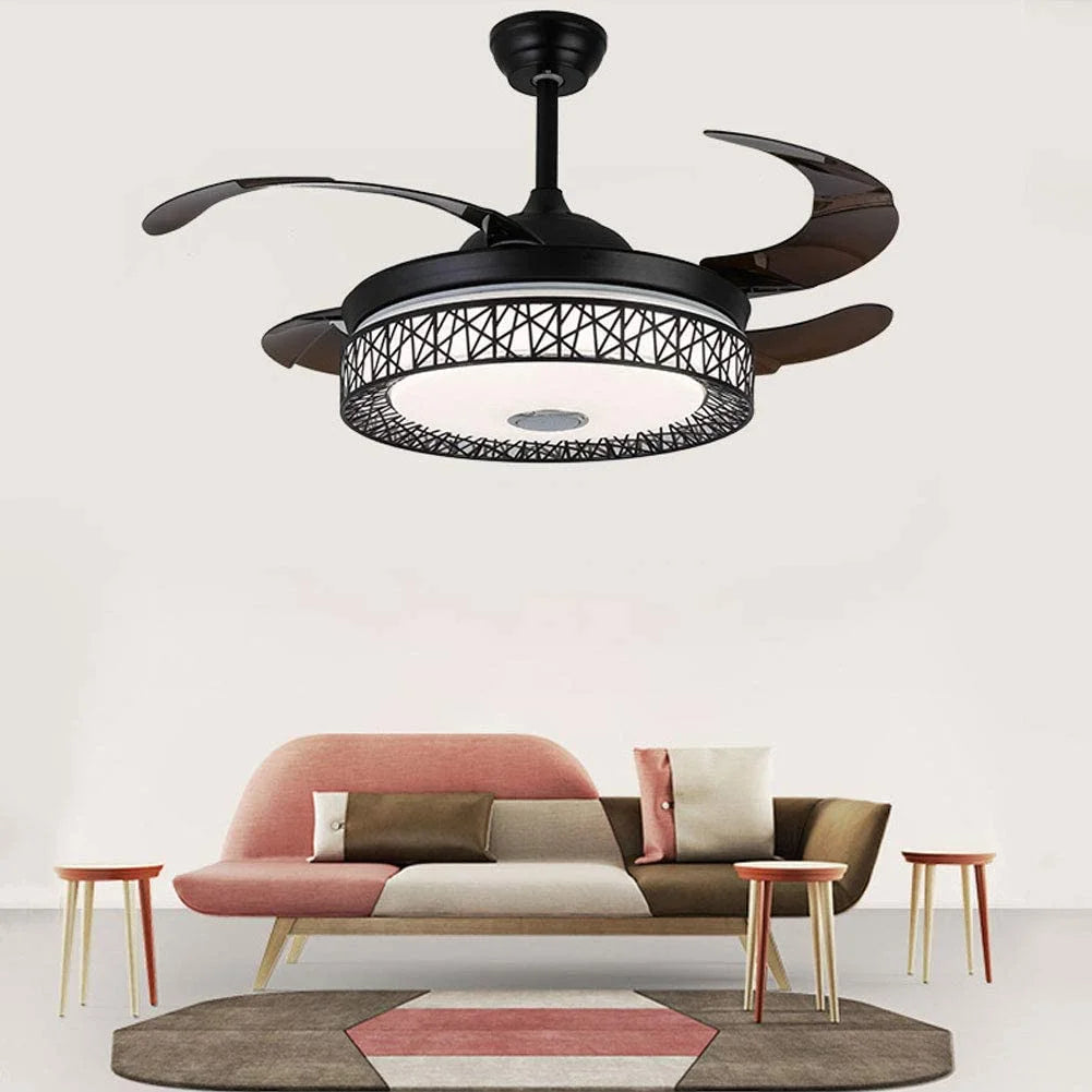 42 Inch Black Ceiling Fan Light with Remote H904