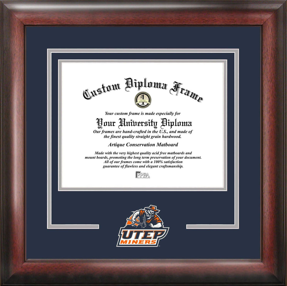 Satin Mahogany Diploma Frame P273