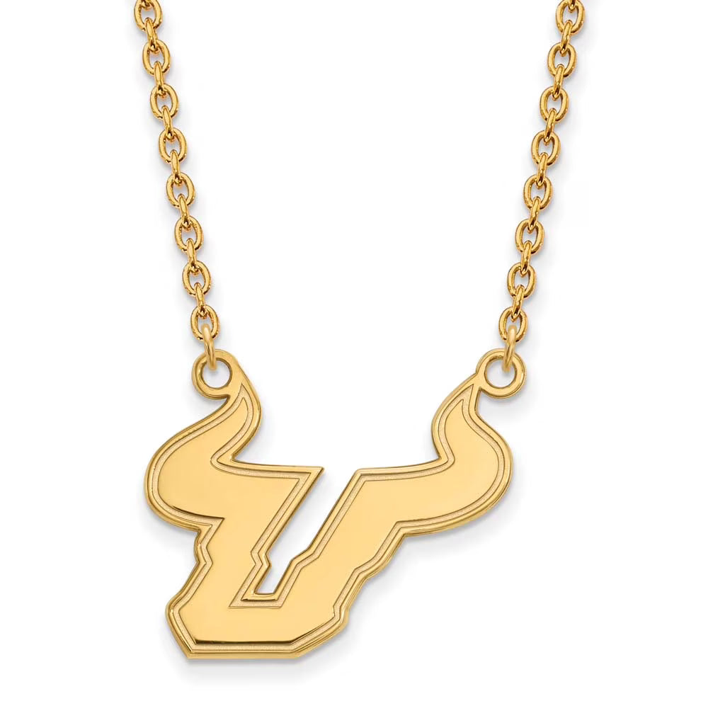 14k Gold Bull Pendant 18 inch Necklace Z9506