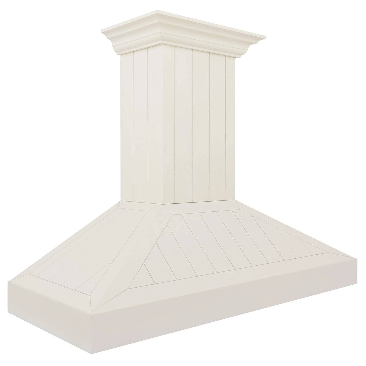 30 in. Wooden Wall Mount Range Hood in White T434039