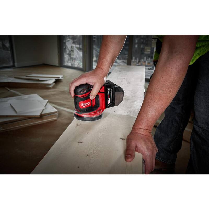 18V Cordless Random Orbit Sander with Battery and Charger J3668