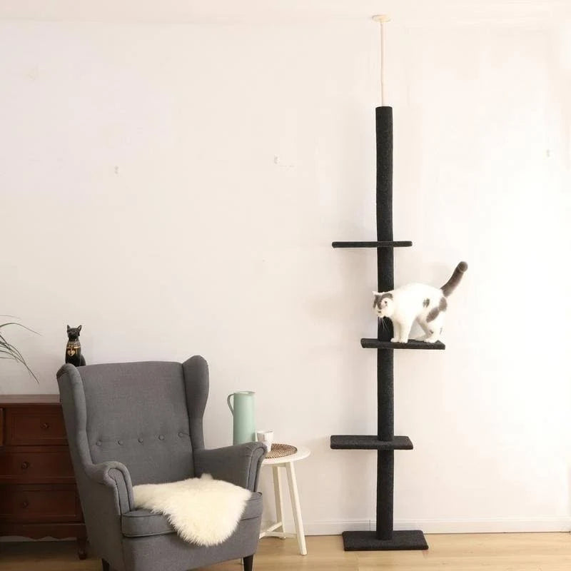 3-Tier Floor-To-Ceiling Cat Tree T4757