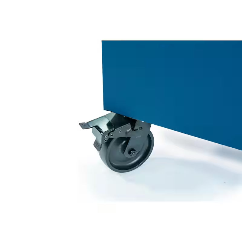 Heavy Duty 84 in. W Matte Blue Mobile Workbench Cabinet R2072