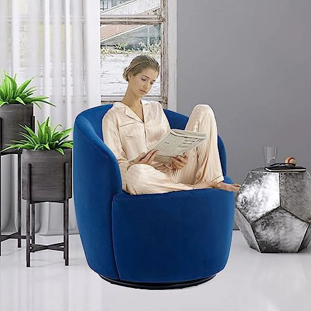 Green Teddy Upholstered Swivel Barrel Chair U43442