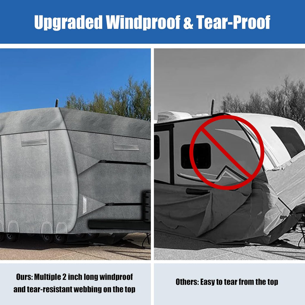 6 Layers Windproof Anti-Scratch UV Resistant RV Cover T803