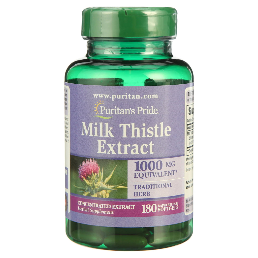 Milk Thistle 4:1 Extract 1000 Mg Softgels K250