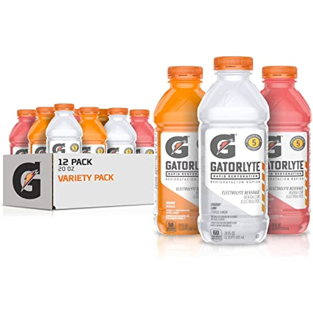 3 Flavor Variety Pack 20Oz Bottles (12 Pack) Electrolyte Beverage T870