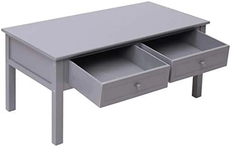 Wood Coffee Table with 2 Drawers V9867