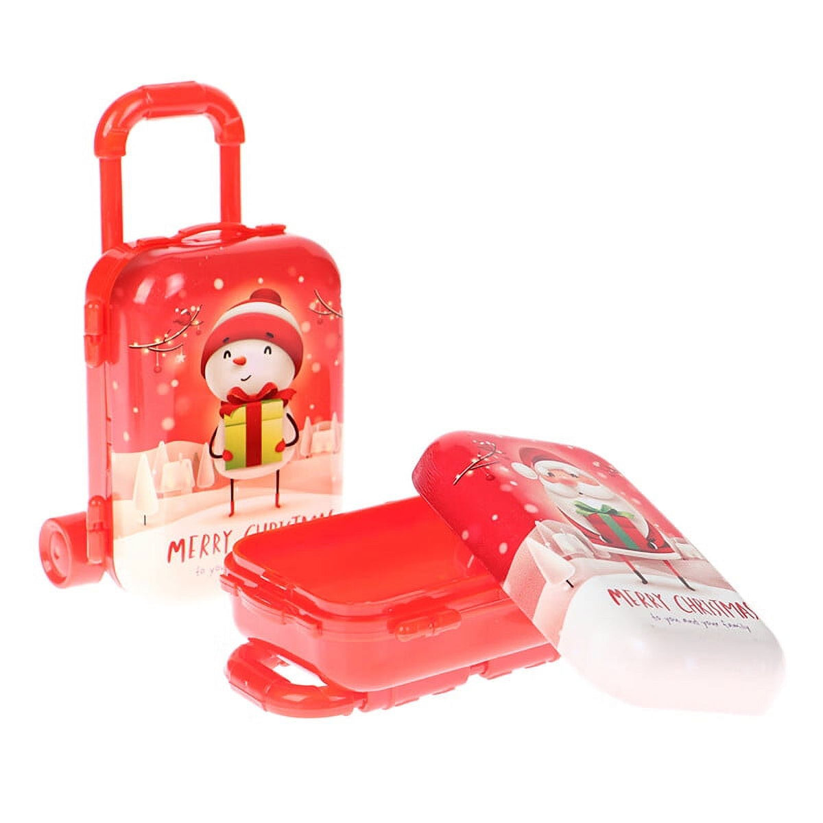 Mini Christmas Suitcase Dollhouse Decor T297