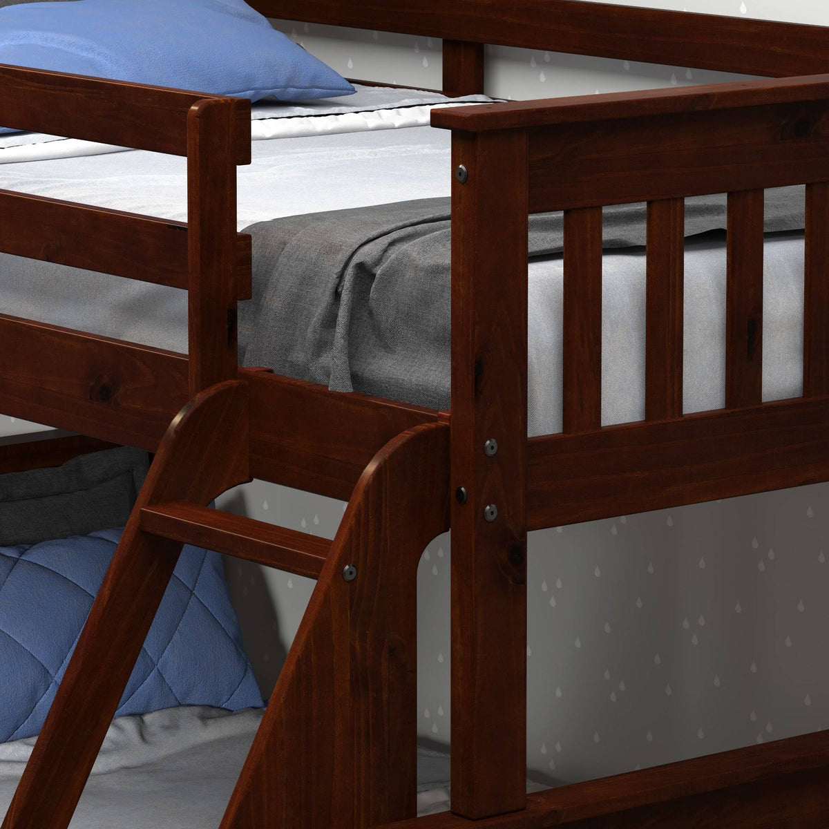 Dark Cappuccino Twin/Full Bunk Bed G26611