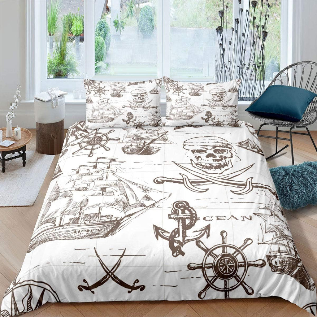 Black White Twin Size Kids Soccer Comforter Cover Bedding Set F782219