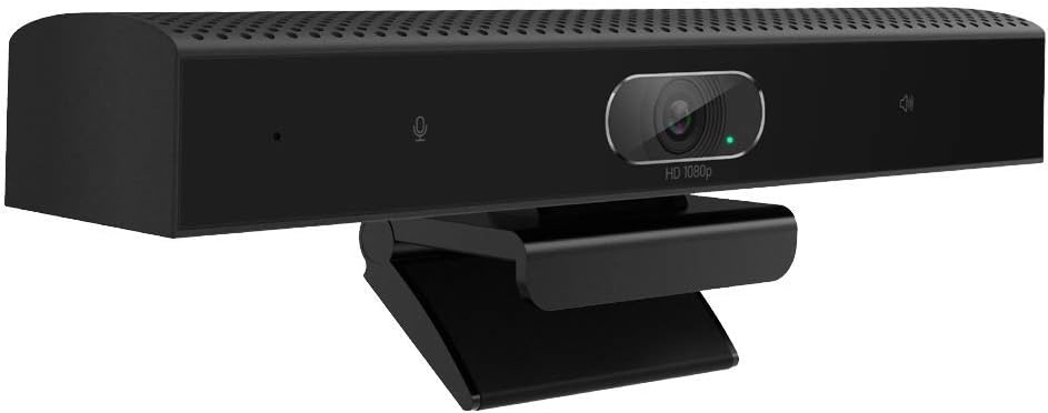 3-in-1 Full HD 1080P Conference Webcam with Microphone, Speakers, Privacy Cover, Wide Angle USB Video Conference Camera N656