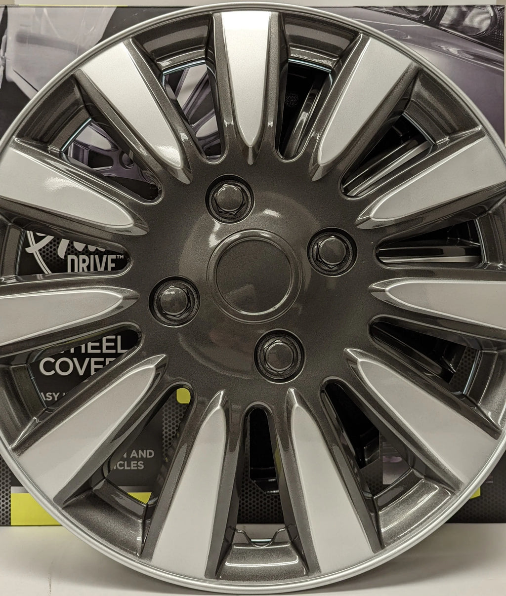 15-in Wheel Cover in Silver and Charcoal Finish B556