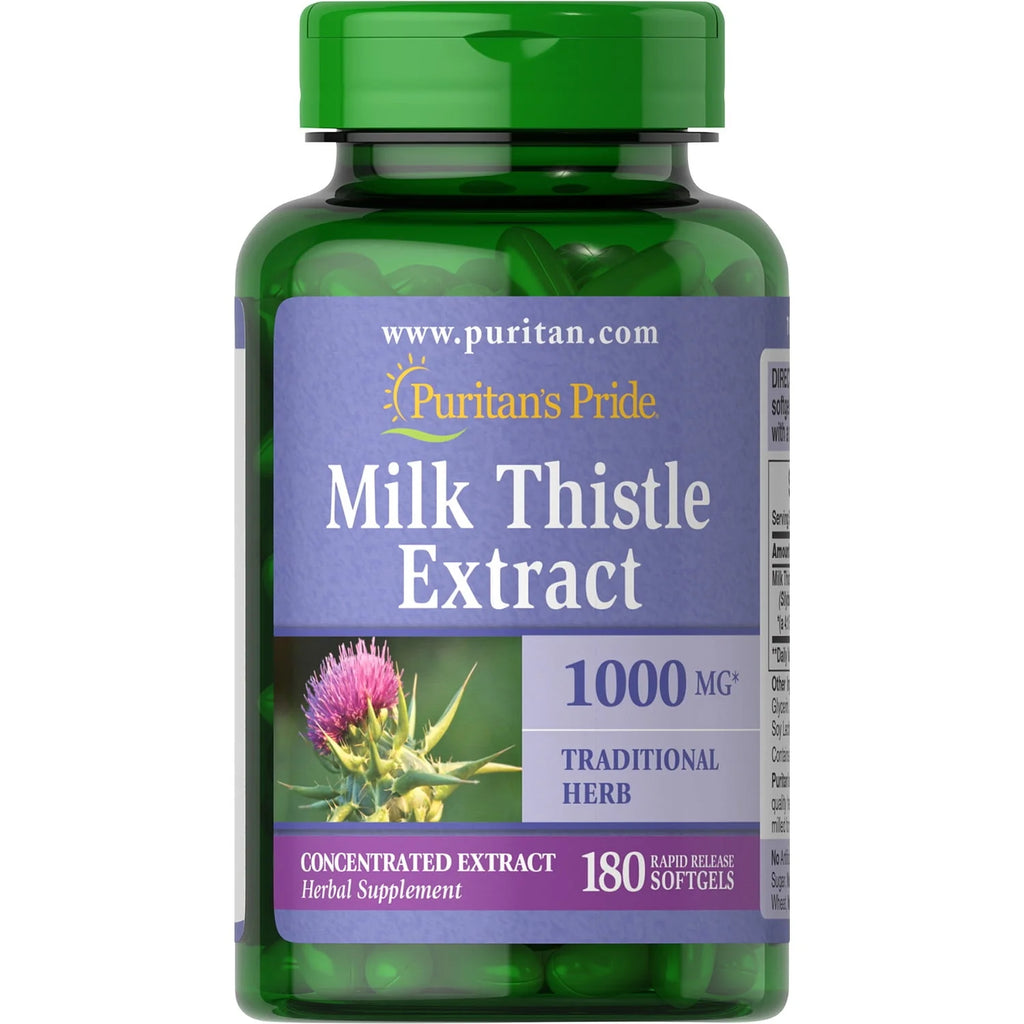 Milk Thistle 4:1 Extract 1000 Mg Softgels K250
