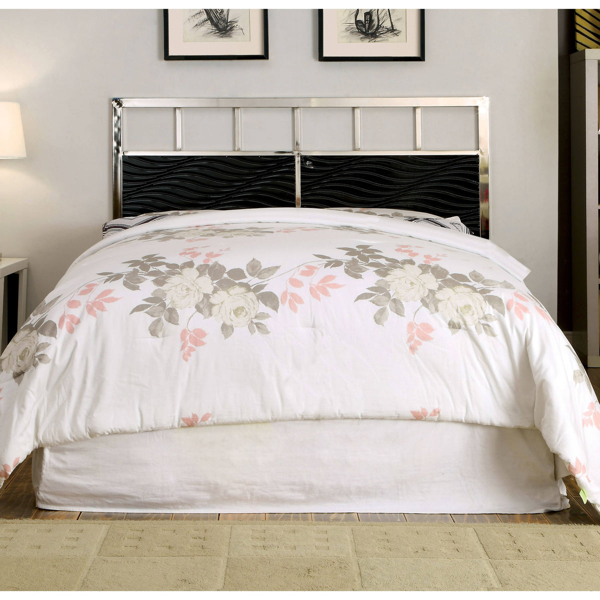 Black Adjustable Headboard D1900