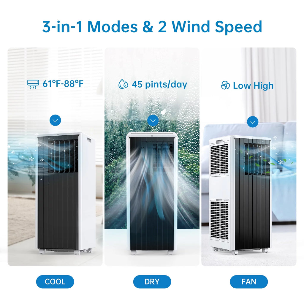 8,000 BTU Portable Air Conditioner with Remote Control U56617