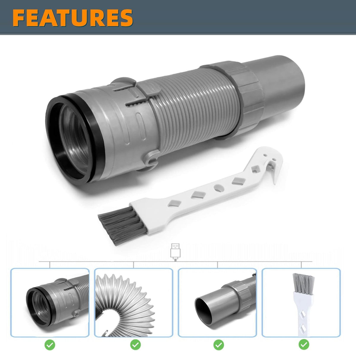 Floor Nozzle Hose and Replacement Belts for Shark Navigator Upright Vacuum Bundle U8402