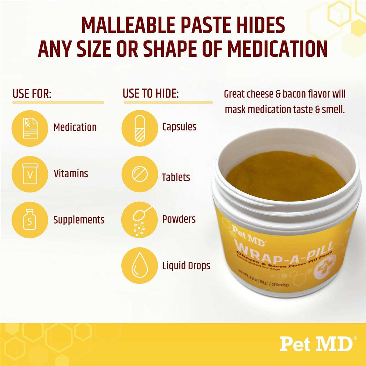 Cheese & Bacon Flavor Pill Paste for Dogs M218568