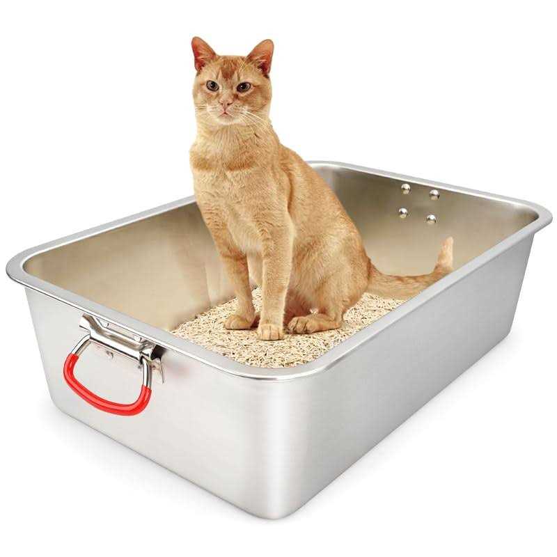 Stainless Steel Cat Litter Box A12845