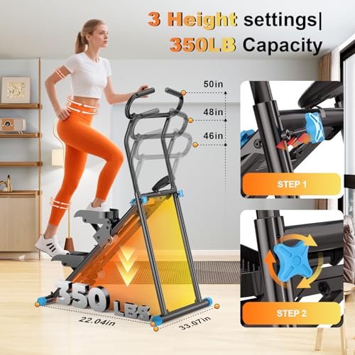 Compact Vertical Stepping Exercise Equipment with LCD Monitor U21312
