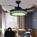 42 Inch Black Ceiling Fan Light with Remote H904