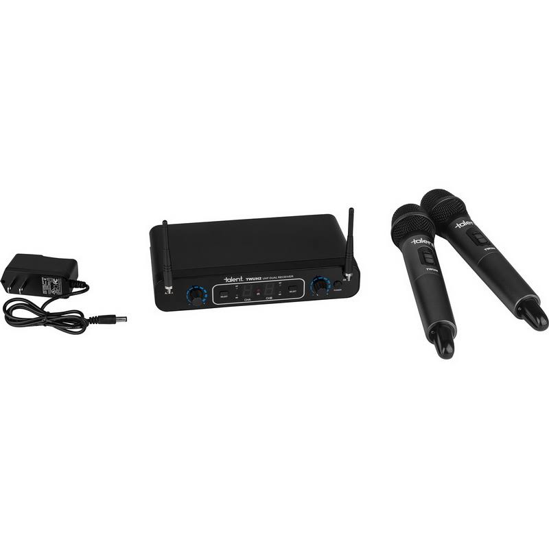 Wireless UHF Dual Handheld Microphone System X855