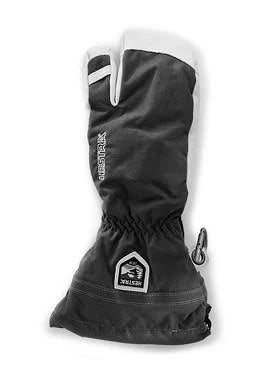 Black 3 Finger Ski Gloves F398