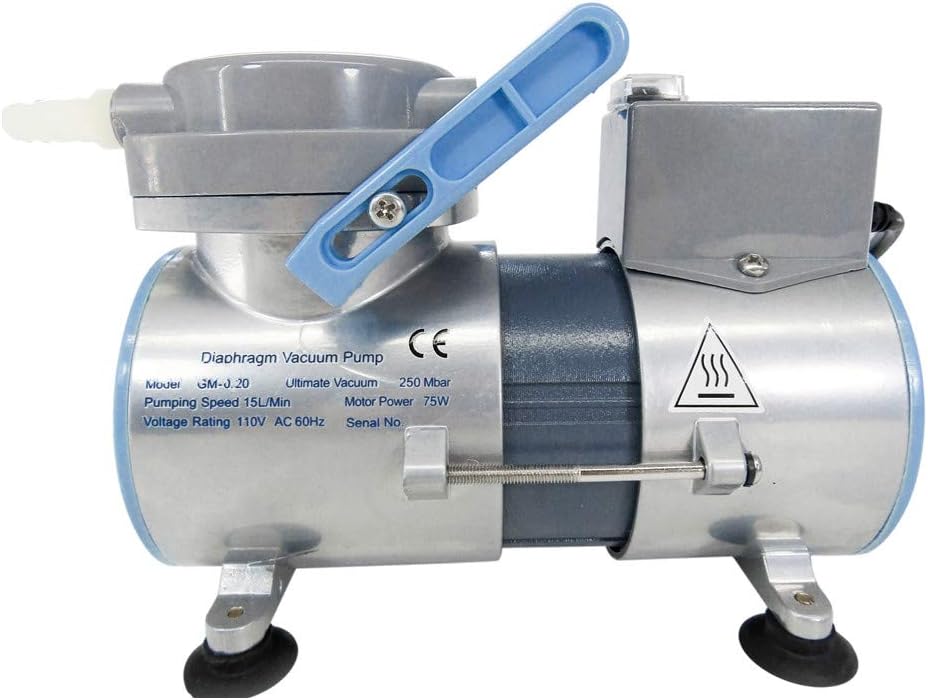 Oilless Diaphragm Vacuum Pump 12L/min 0.5CFM 110V US Plug L855120
