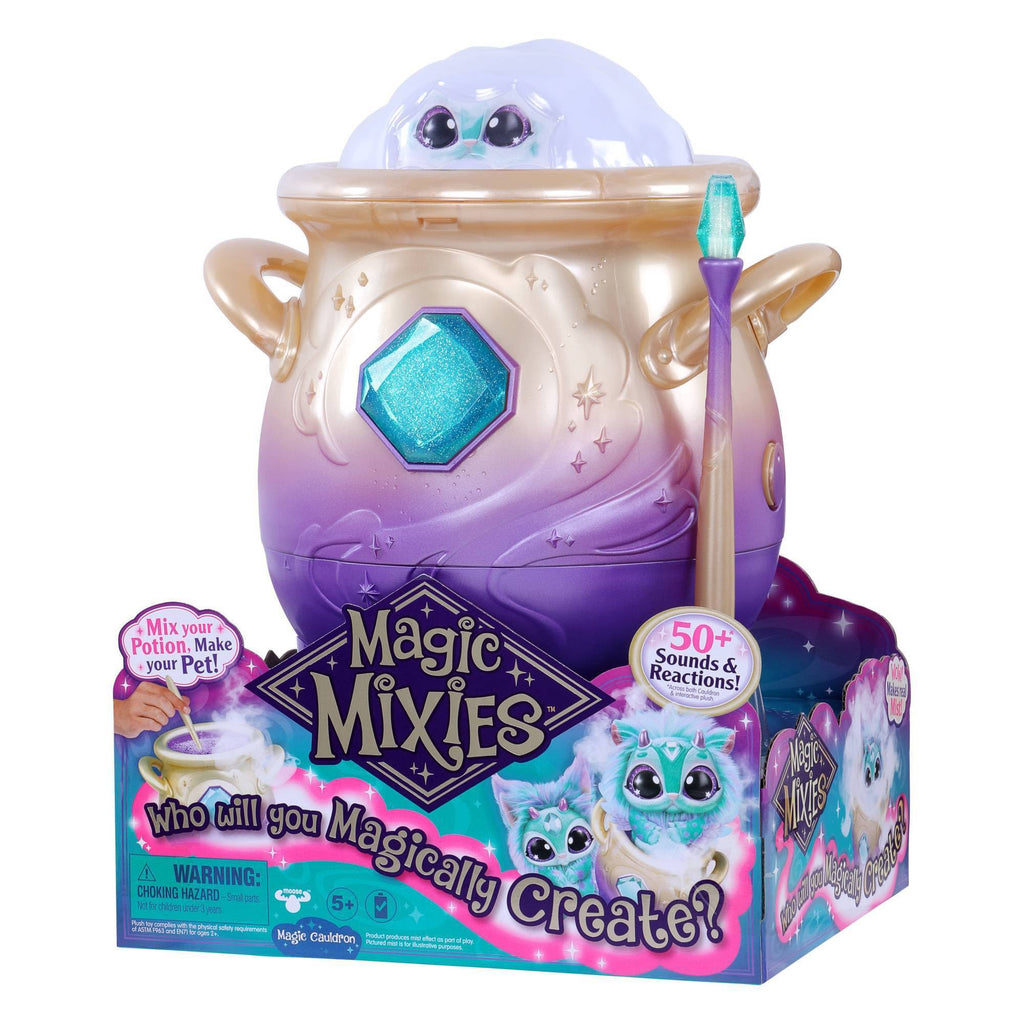 Blue Interactive Plush Toy Magical Misting Cauldron E65555
