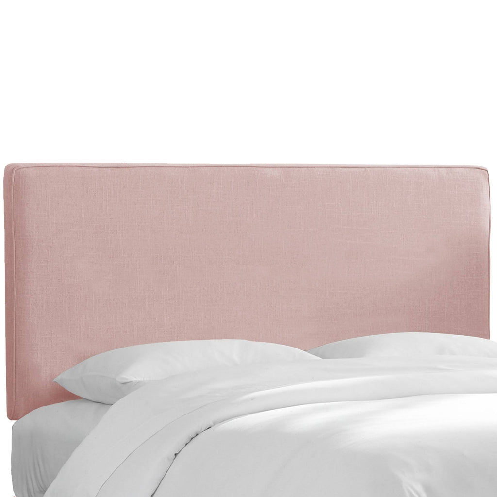 Blush Linen Box Seam Headboard L4051