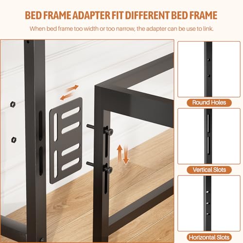 Black Queen Size Storage Headboard with Outlet USB and LED Light N243