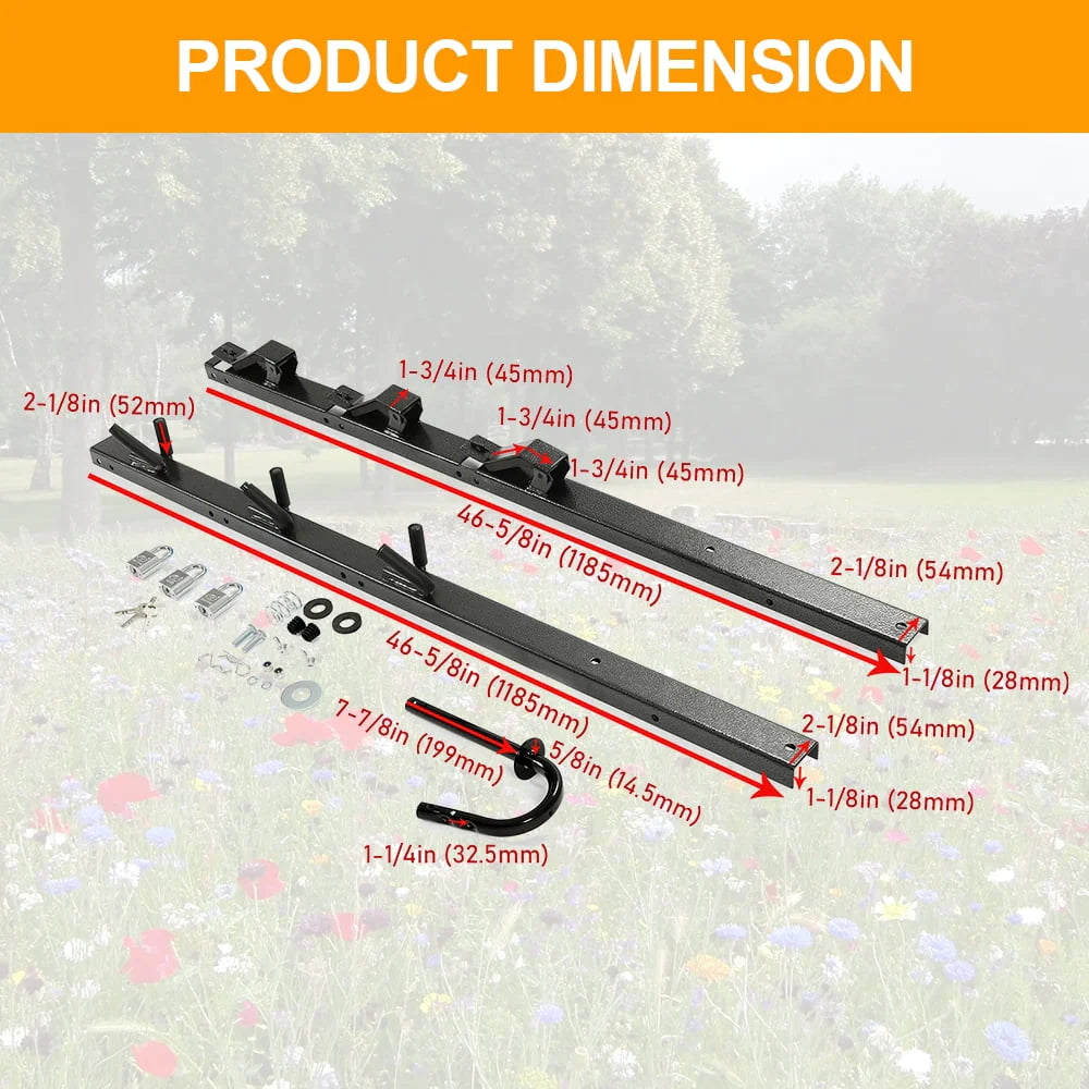 Lockable 3 Place Trimmer Rack F1545