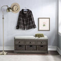 Gray Storage Bench M527140