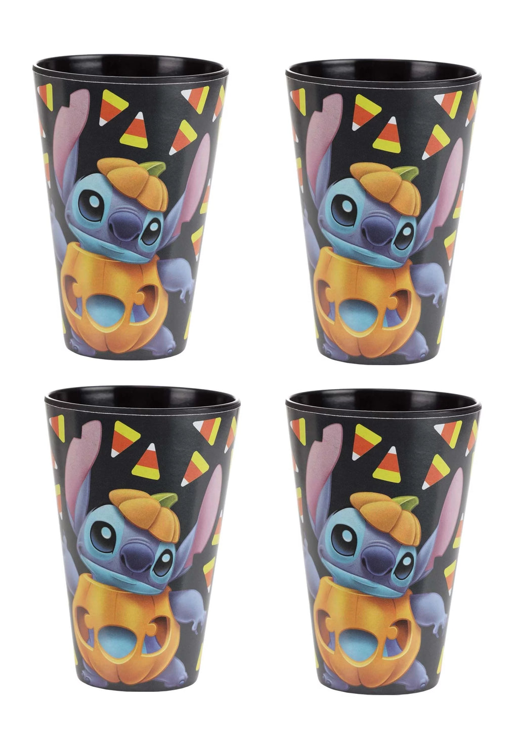 Black Tumblers Set of 4 D42509