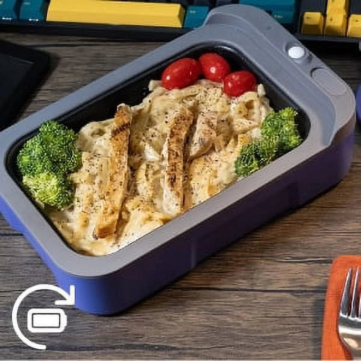Self Heated Reusable Lunch Box and Food Warmer B50245