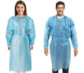 100 Pack Disposable Isolation Gowns Blue Level 2 SMS 40gsm Non-Woven Material T263