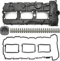 N55 Engine Valve Cover with Gasket Bolts Kit & Oil Cap U7601