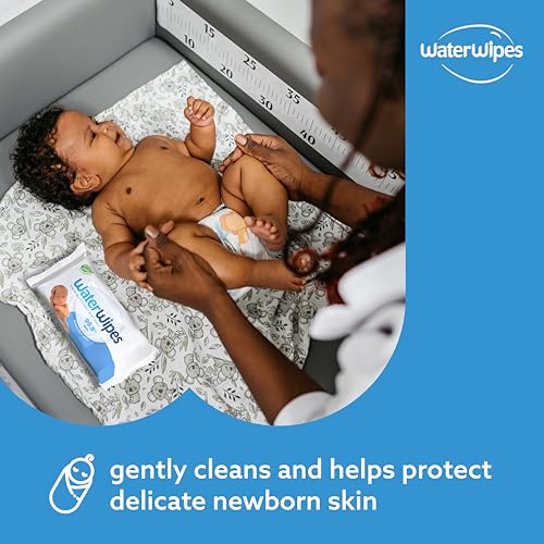 Plastic-Free Unscented Baby Wipes, 60 Count (Pack of 12) I71786