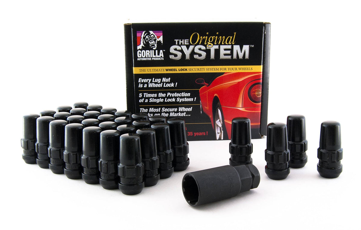 Black 14mm x 1.50 Chrome Finish Lug Nuts W1990