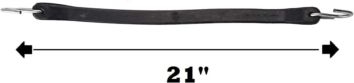 21" Rubber Bungee Cords with Hooks, Pack of 25 U515902