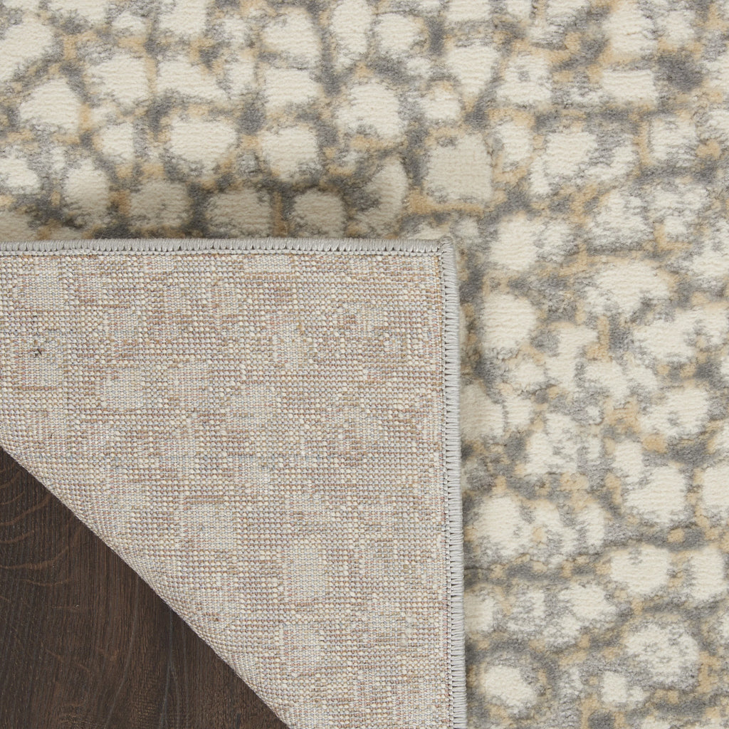 Modern Abstract Ivory/Beige/Grey 8' x 10' Area Rug M6894