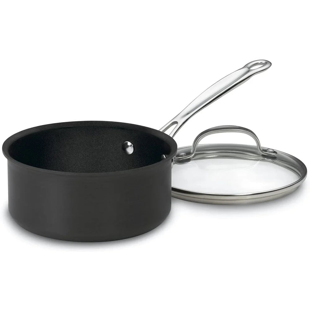 10-Piece Nonstick Hard-Anodized Cookware Set with 12-Piece Knife Set Y2251