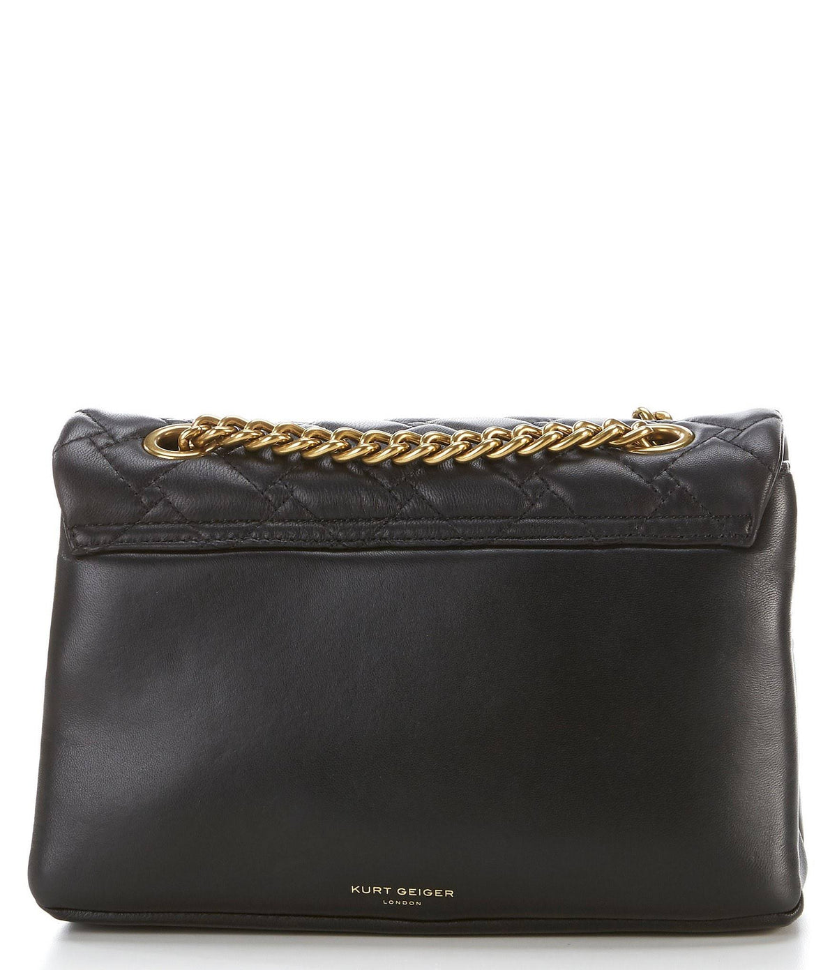 Black Quilted Leather Shoulder Bag Y728646