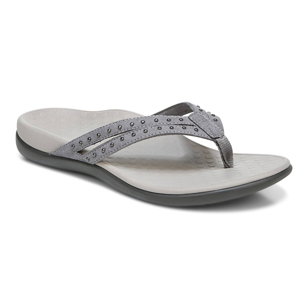 Slate Grey Toe Post Sandal B843