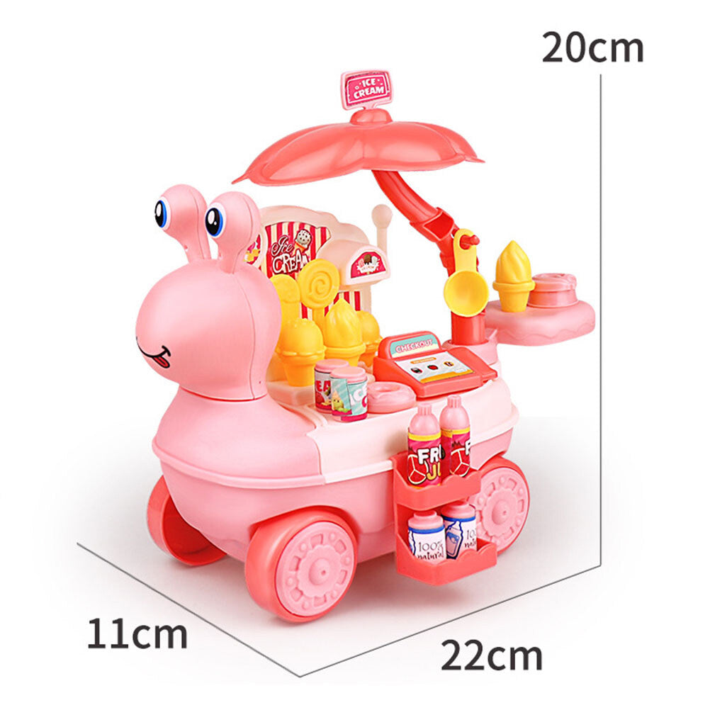 Mini Cartoon Ice Cream Truck Toy with Music Lighting X821