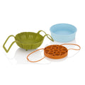 Silicone Steamer Basket, Cooking Rack and Baking Dish Set D80283