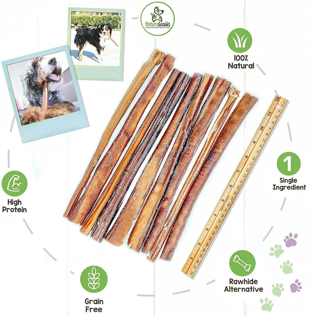 Large Beef Bully Sticks for Dogs 5 Count X262449