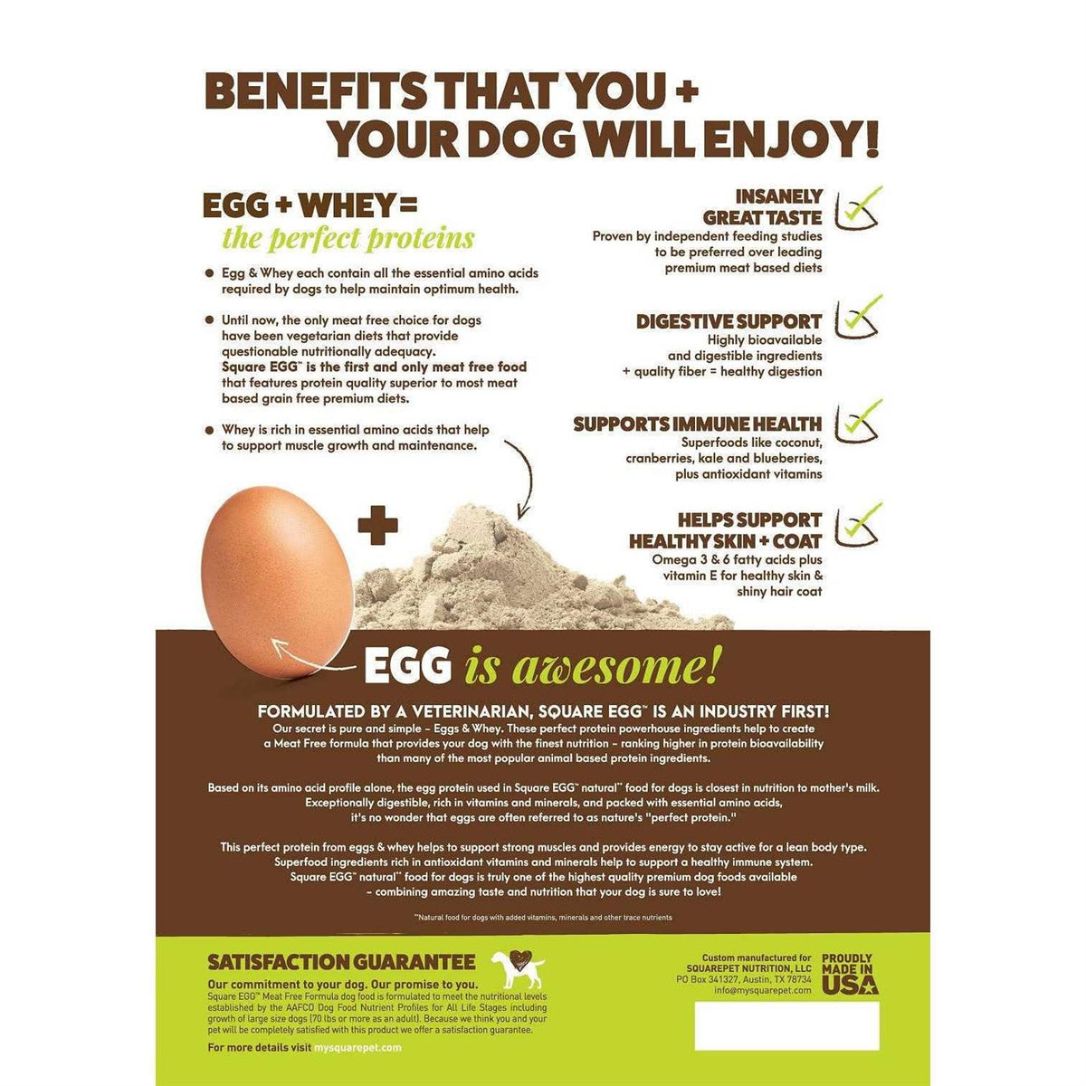Meat Free Dry Dog Food W58293