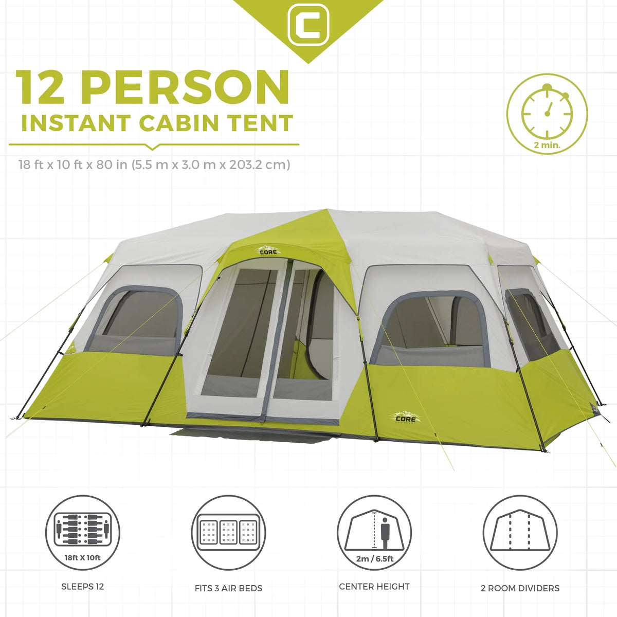 12 Person Cabin Tent D621987